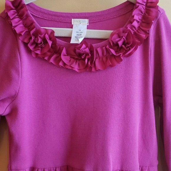 JCREW CREWCUTS SZ 10 PINK ROSETTES DRESS - Picture 3 of 5